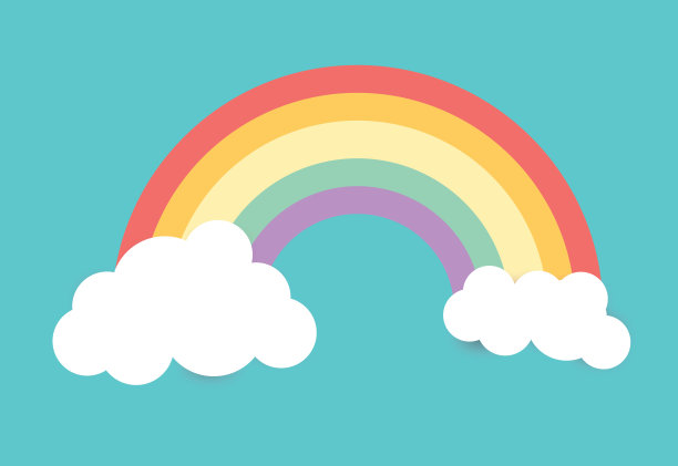 彩虹和云图片下载