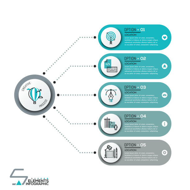 现代信息图形设计模板图片下载