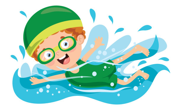 矢量插图的夏天的孩子图片下载