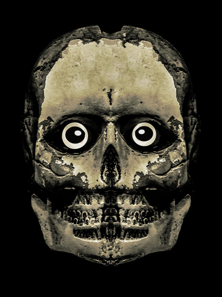 怪物异形头骨肖像艺术品图片下载