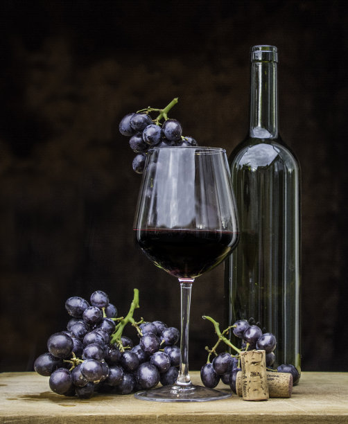 葡萄酒和葡萄图片下载