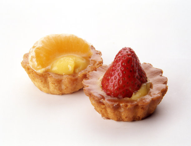 白底上的糕点图片下载