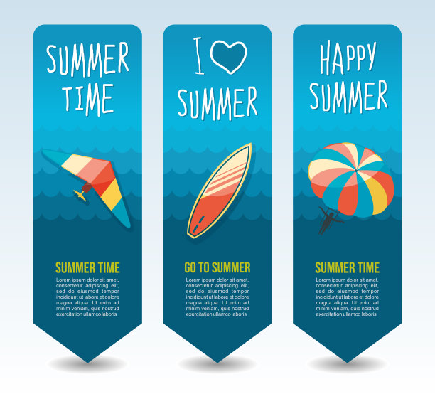 旅游和度假矢量横幅图片下载