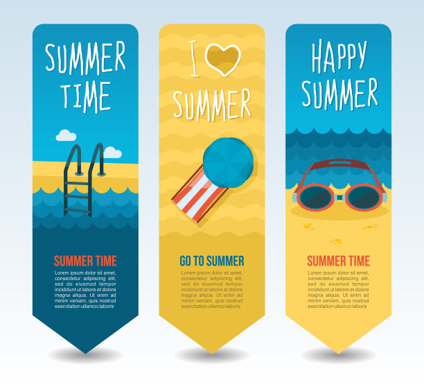 旅游和度假矢量横幅图片下载