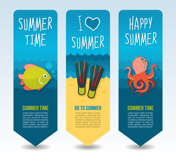 旅游和度假矢量横幅图片下载