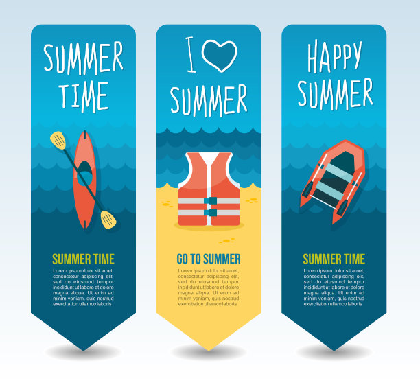 旅游和度假矢量横幅图片下载