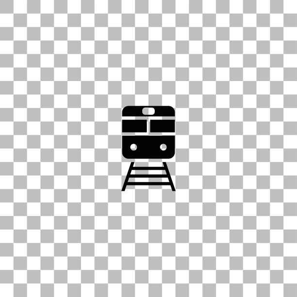 扁平风格列车图标图片下载