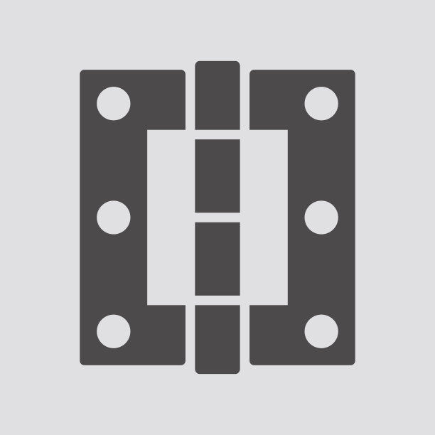 门铰链图标在平面风格。矢量插图。图片下载