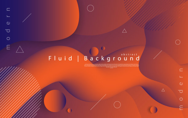 抽象的现代图形元素。动态彩色的形式和波。带有流动液体形状的梯度抽象横幅。设计书籍封面、海报、传单或展示的模板。素材图片