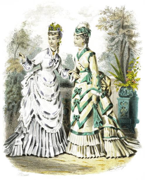 薄羊绒裙-罗缎裙。优雅时尚1874素材图片