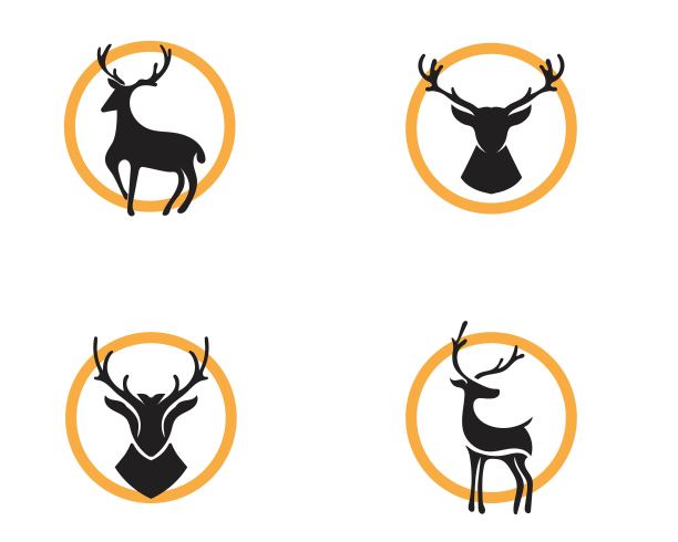 鹿矢量图标插画设计图片下载
