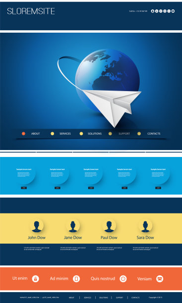 一页网站模板图片下载