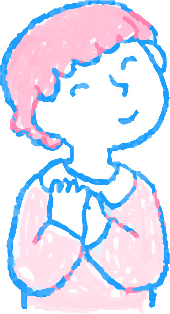 流行插图的手画可爱的女人指向旁边图片下载