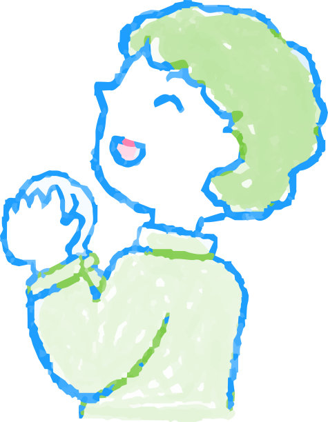 流行插图的手画可爱的女人指向旁边图片下载