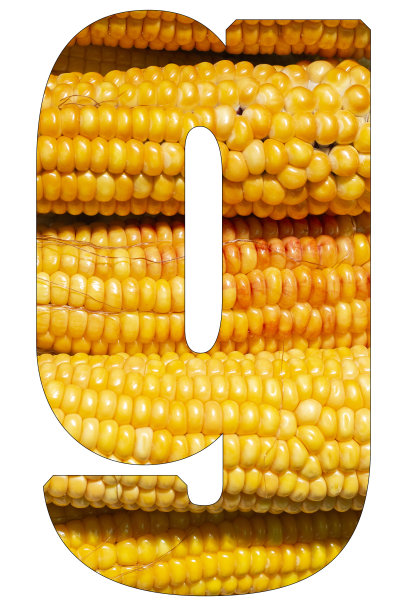 字母g，有玉米的纹理图片下载