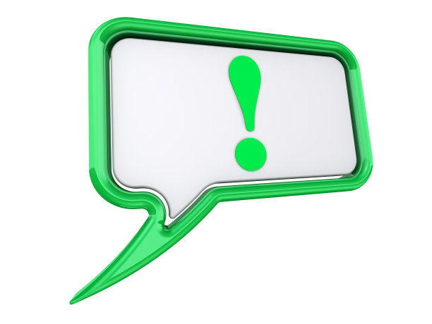 感叹号上的气泡图片下载