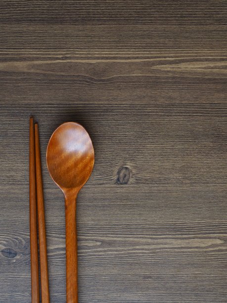 木勺，木筷子图片下载
