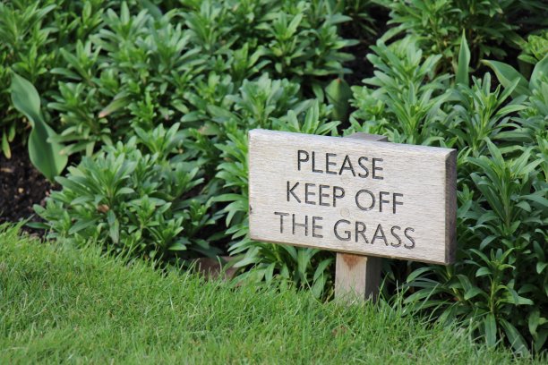 请不要践踏草坪图片下载