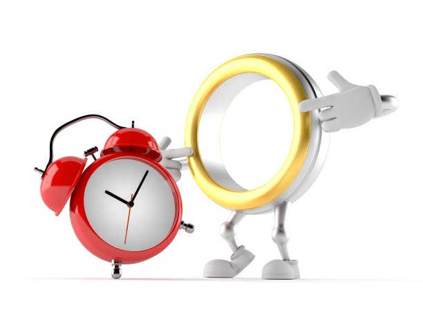 配闹钟的结婚戒指图片下载