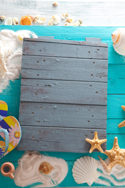 木材上的夏季背景图片下载