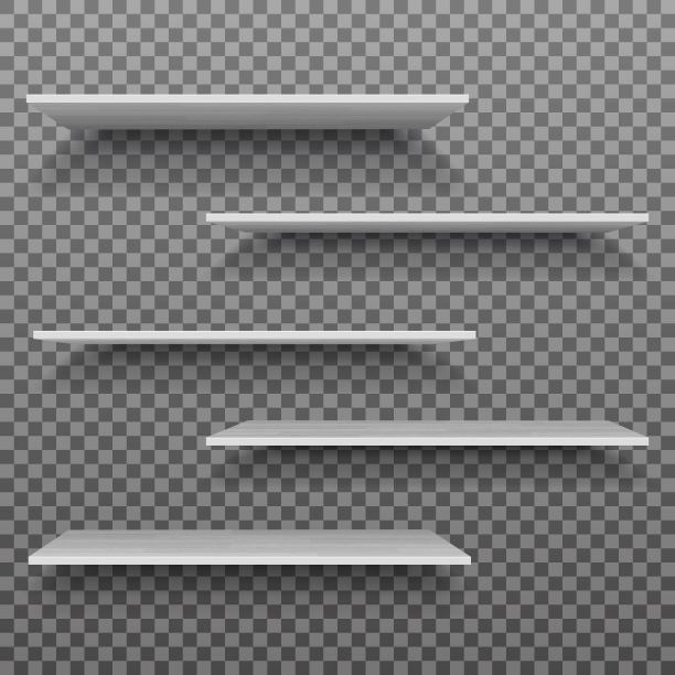 矢量空木架孤立在方格背景图片下载