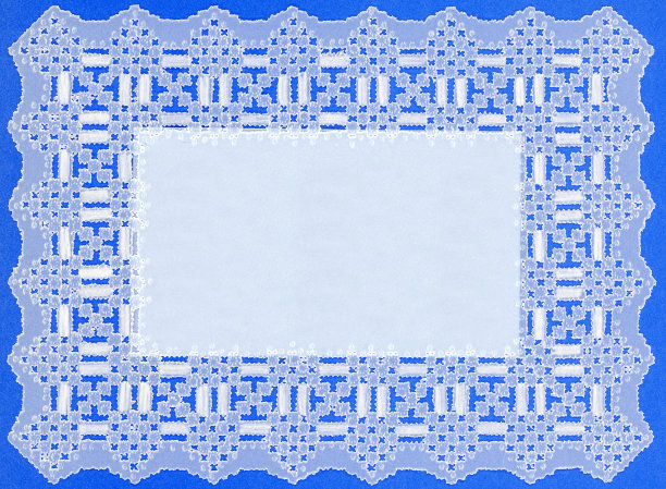 蓝白框架的羊皮纸或羊皮纸工艺品图片下载