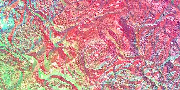 全息渐变背景。纹理表面上的彩色光。变色龙石岩石表面纹理。图片下载