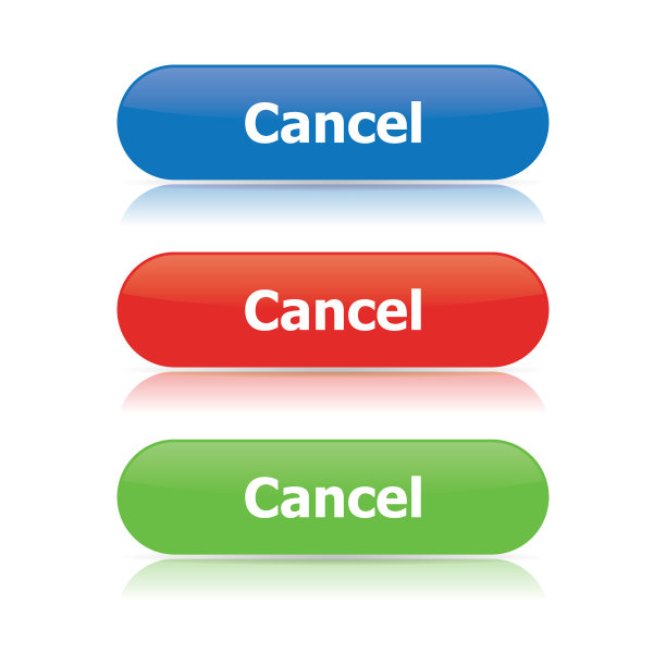 简单现代取消按钮矢量图片下载