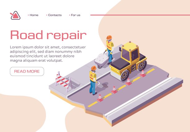 道路工程和沥青铺路图片下载