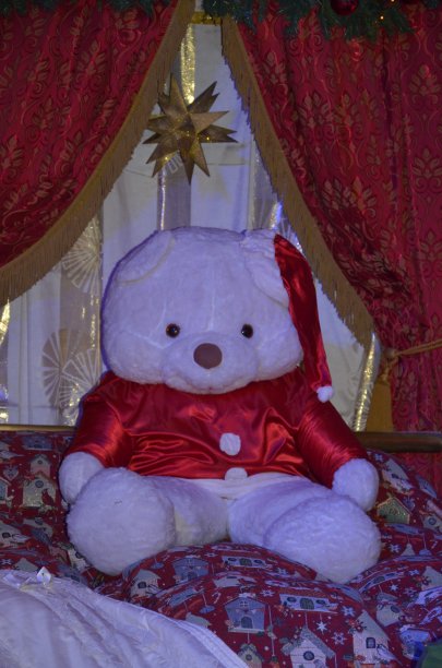 一间典型的圣诞卧室，里面有玩具图片下载