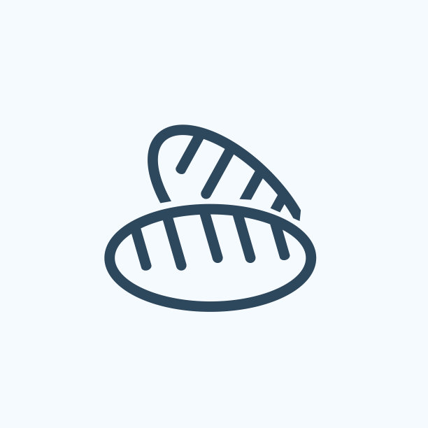 面包，面包线图标矢量插图。图片下载