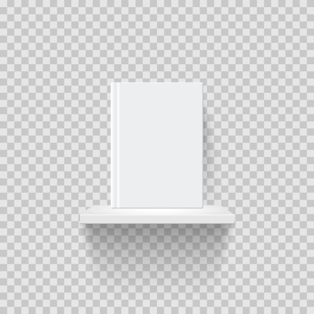 装饰书架现实的矢量插图图片下载