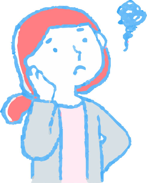 流行插画，一个女人谁回应侧图片下载