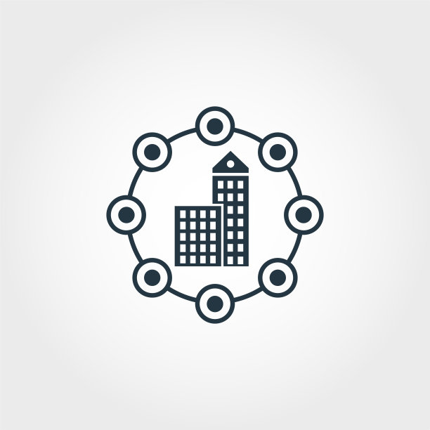 智能城市图标。单色创意设计从智能设备图标收集。高级智能城市图标的网页设计，应用程序，软件和更多图片下载