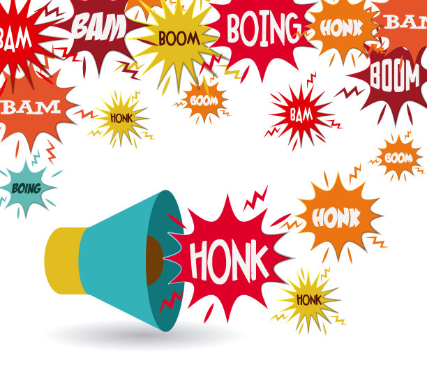 噪音污染设计图片下载