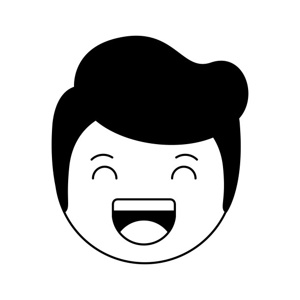 卡通快乐男子头像卡哇伊人物图片下载