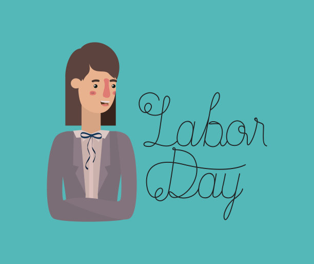 祝女商人劳动节快乐图片下载