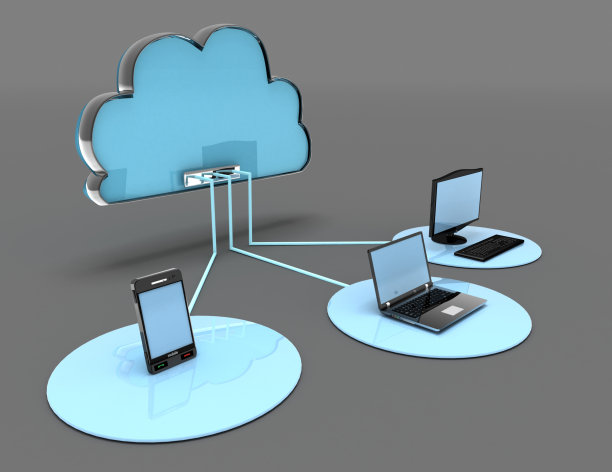 3d互联网云概念图片下载