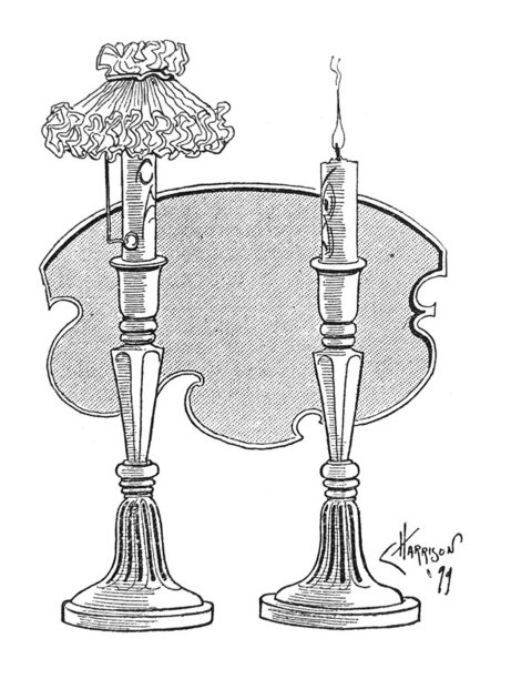 英国讽刺漫画漫画漫画插图-人性化的蜡烛棒图片下载