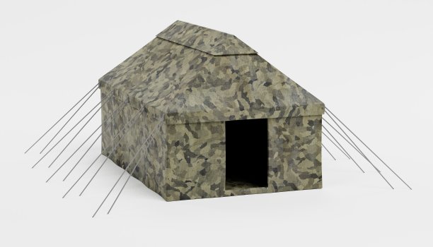 逼真的3d渲染帐篷图片下载