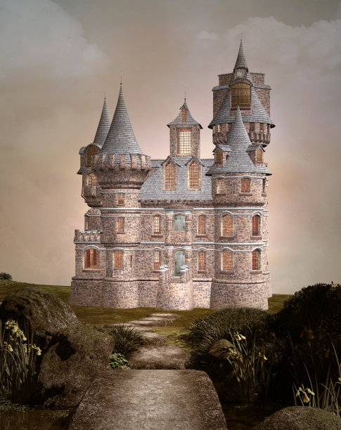 迷人的城堡，宁静的风景图片下载