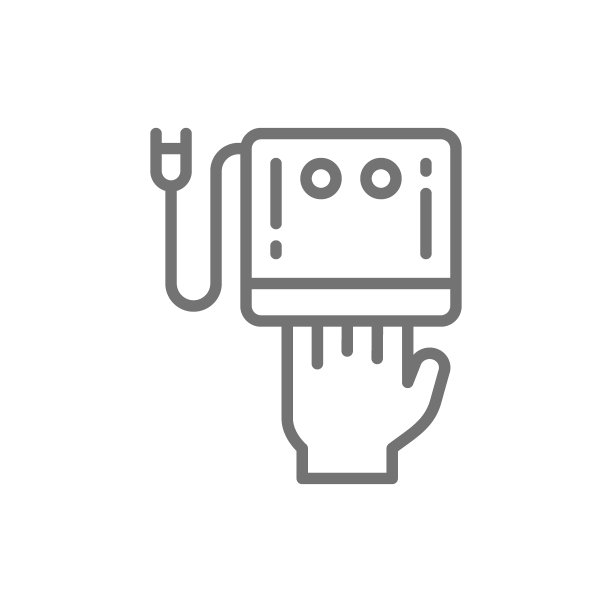 美甲灯UV LED线图标图片下载