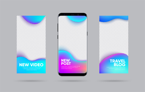 创意故事集。社交媒体模板。故事模板主题。可编辑的故事封面设计的照片，销售，新的帖子和建议。矢量图图片下载