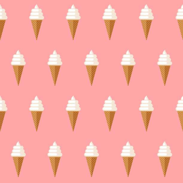 冰淇淋无缝图案图片下载