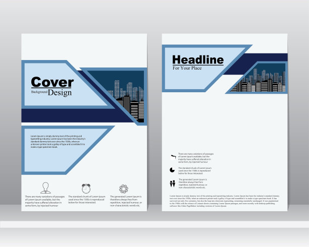 商业公司概念中的书籍封面设计图片下载