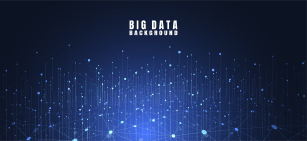 大数据的抽象技术背景。互联网连接，抽象感的科技分析概念平面设计。矢量图图片下载