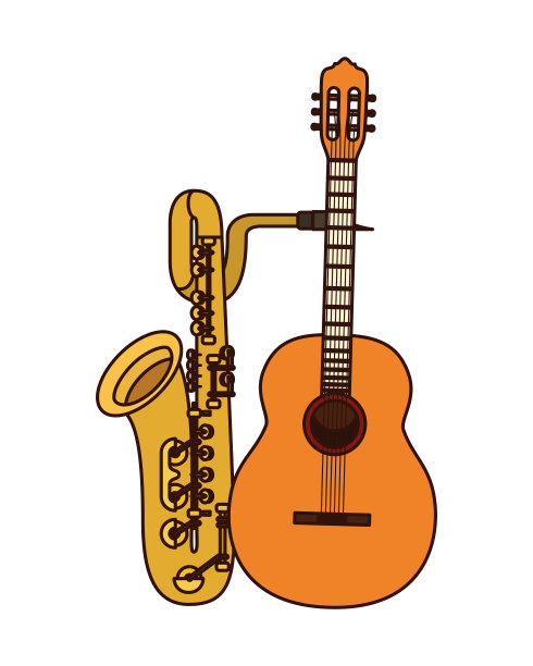 乐器孤立图标图片下载