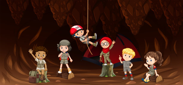 山洞里的学生图片下载