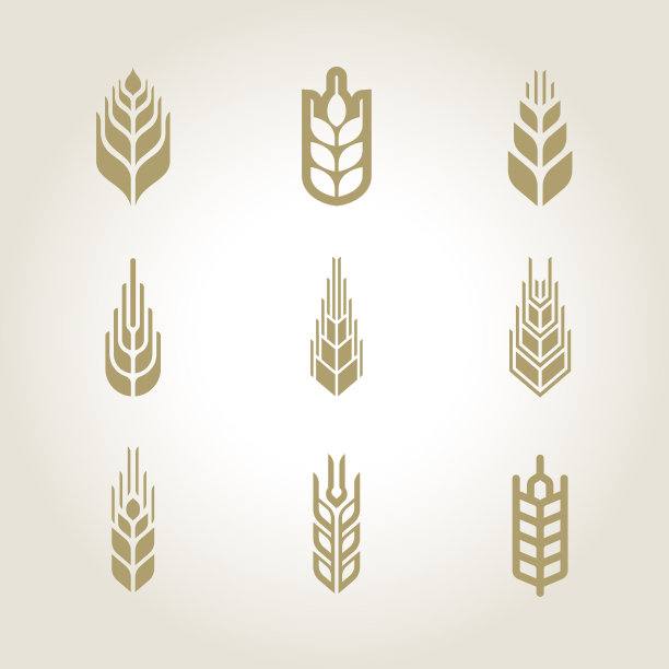 穗状花序图标。向量农场元素图片下载