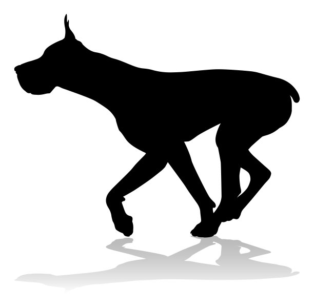 狗剪影宠物动物图片下载